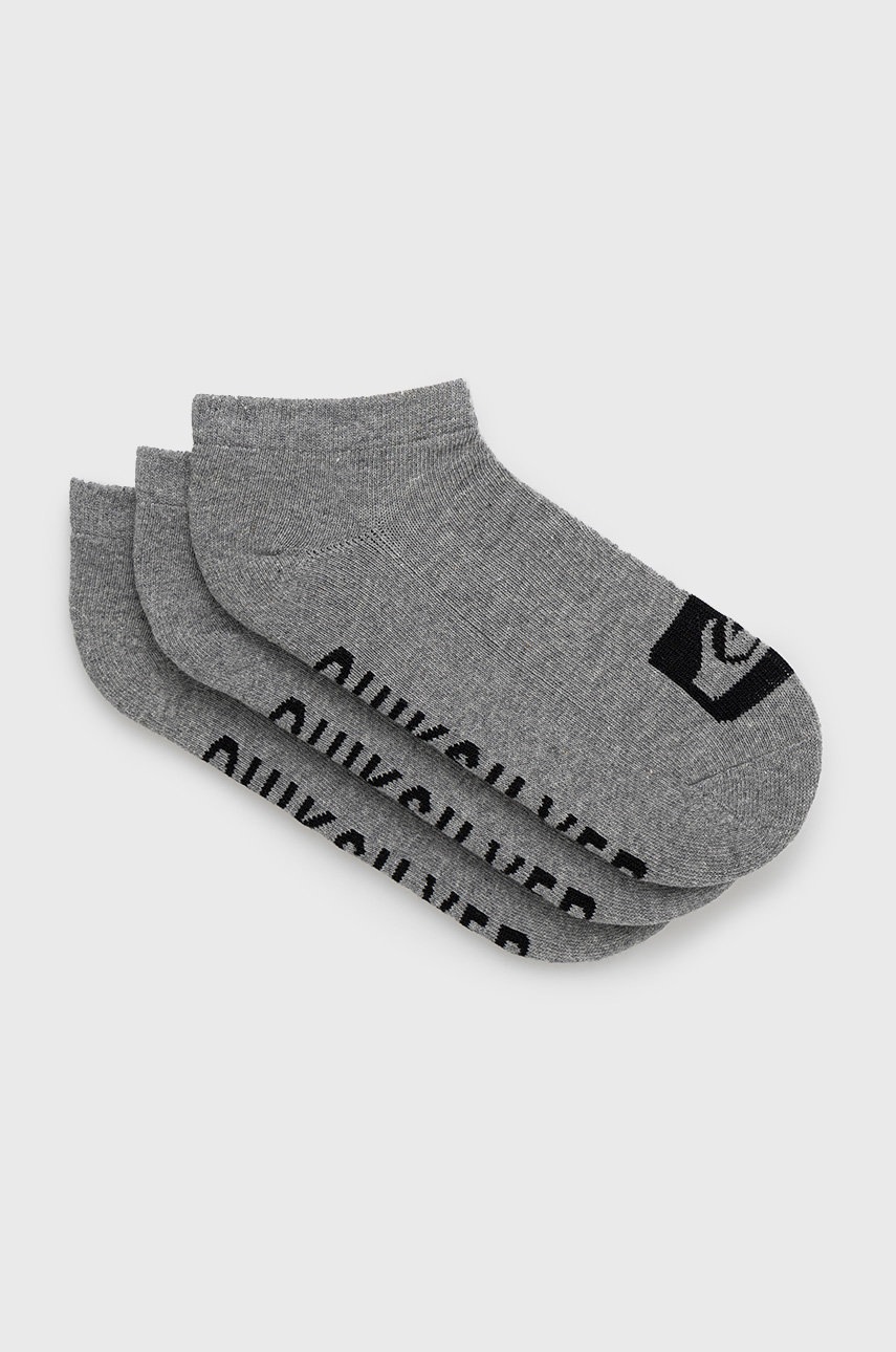 

Чорапи Quiksilver (3-pack) в сиво, Сив