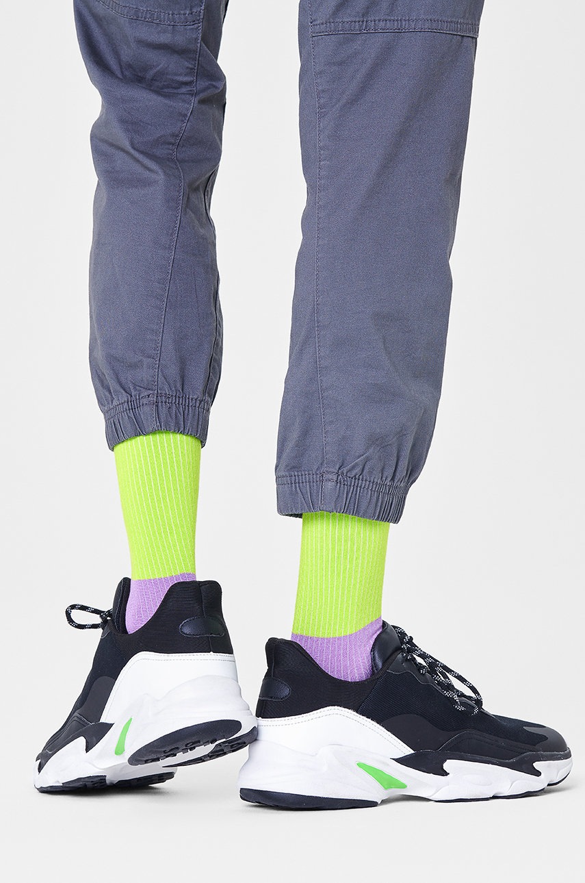 

Чорапи Happy Socks в зелено, Зелен