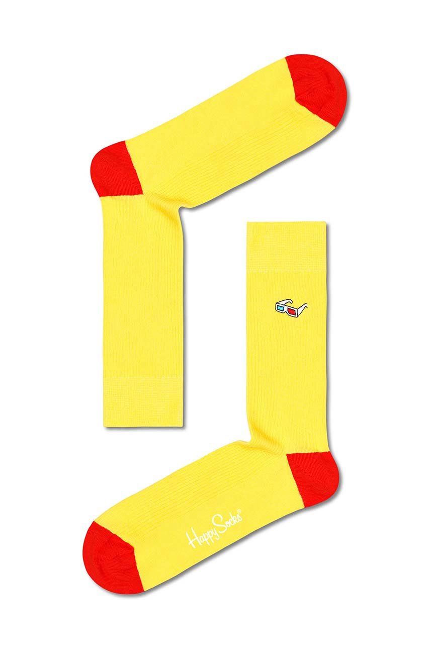 Happy Socks sosete barbati, culoarea galben