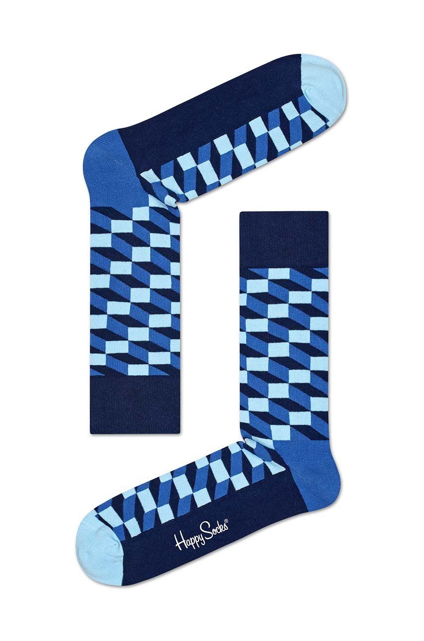 Happy Socks sosete barbati, culoarea albastru marin albastru imagine noua