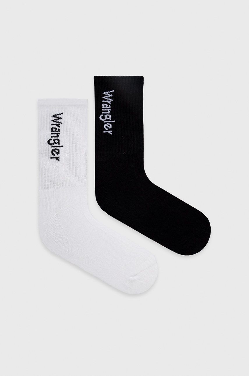 E-shop Ponožky Wrangler (2-pak) pánské, černá barva