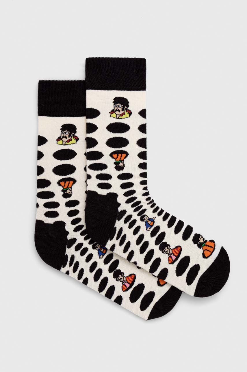 

Чорапи Happy Socks The Beatles в черно, Черен