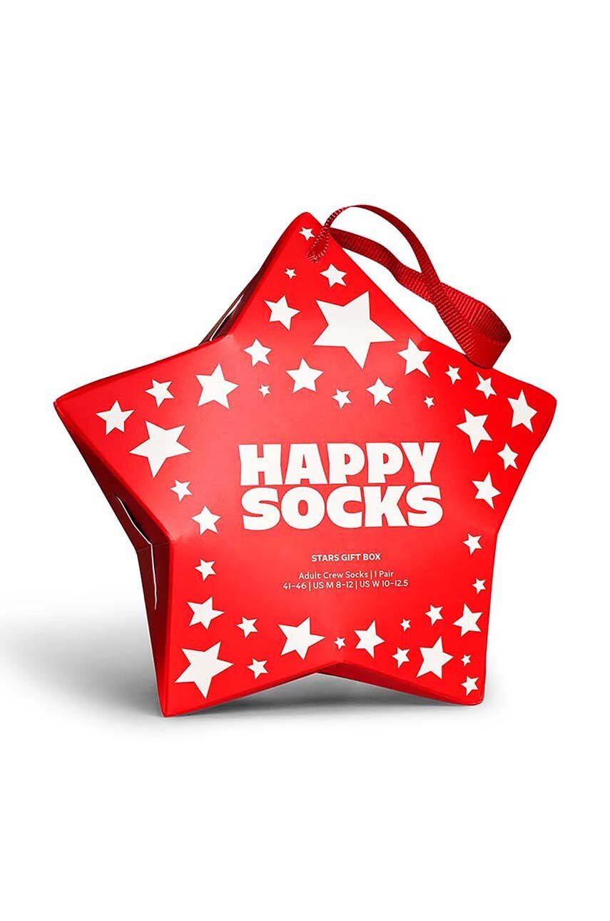 Ponožky Happy Socks červená barva - červená -  86% Bavlna