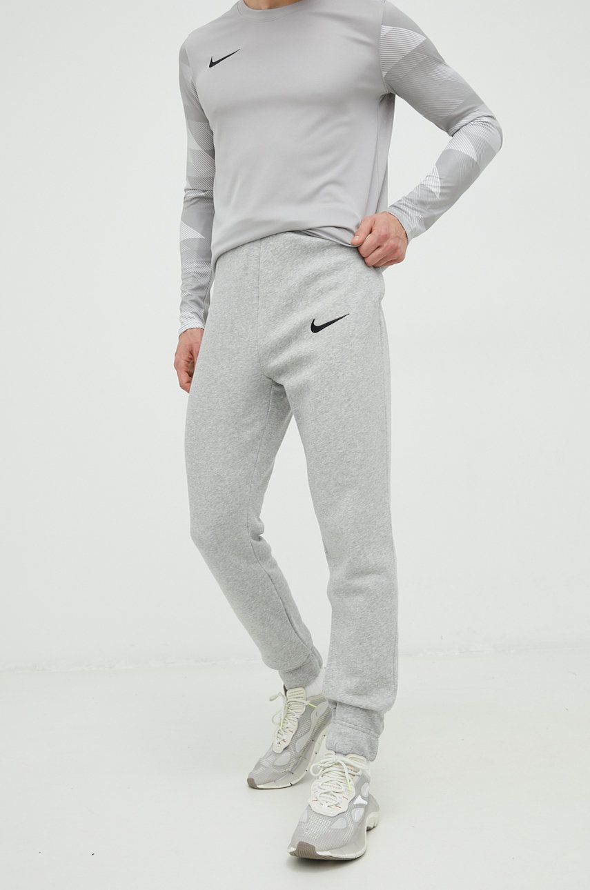 Nike spodnie dresowe Park Fleece 20 męskie kolor szary gładkie