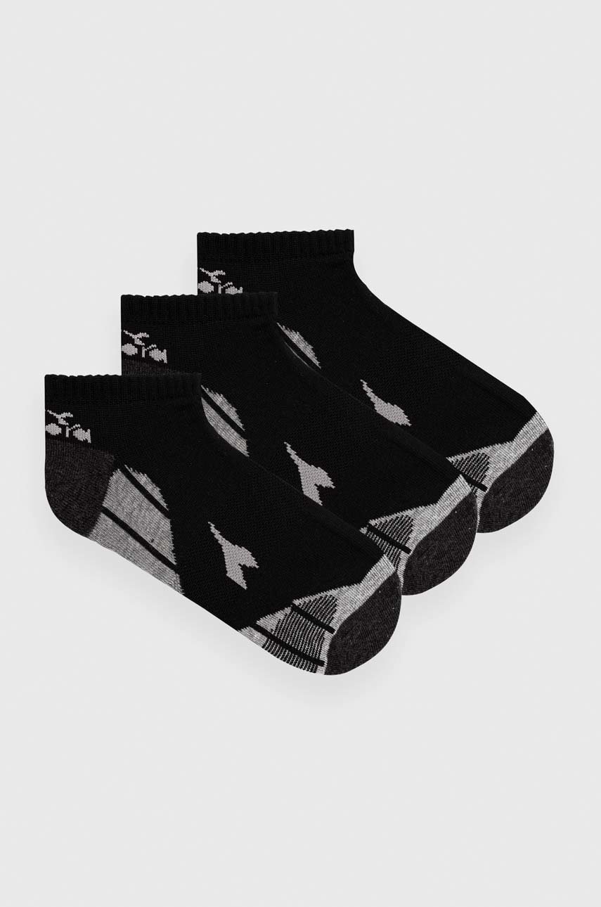 

Чорапи Diadora (3 броя) в черно, Черен