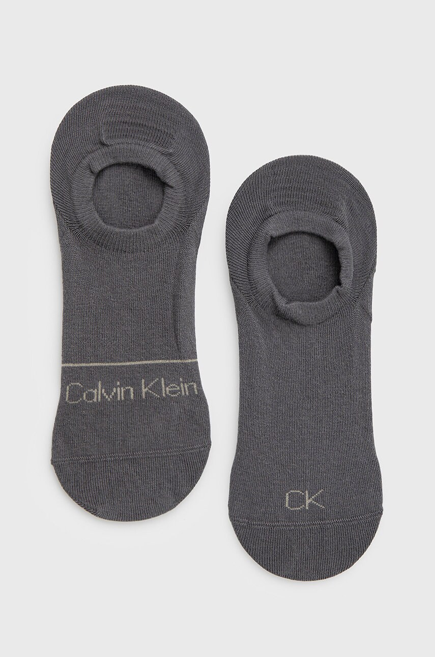 

Чорапи Calvin Klein в сиво, Сив