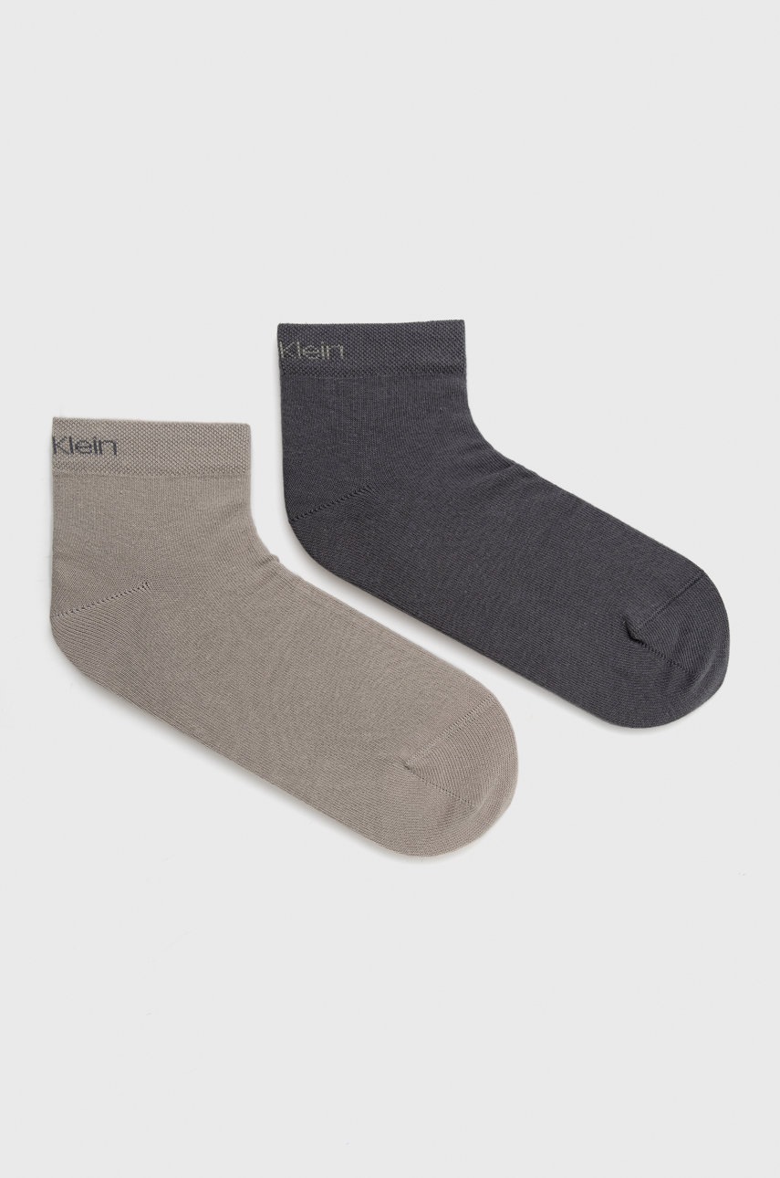 

Чорапи Calvin Klein в сиво, Сив