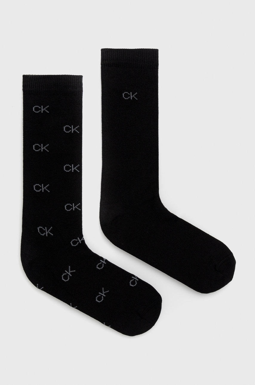 

Чорапи Calvin Klein в черно, Черен