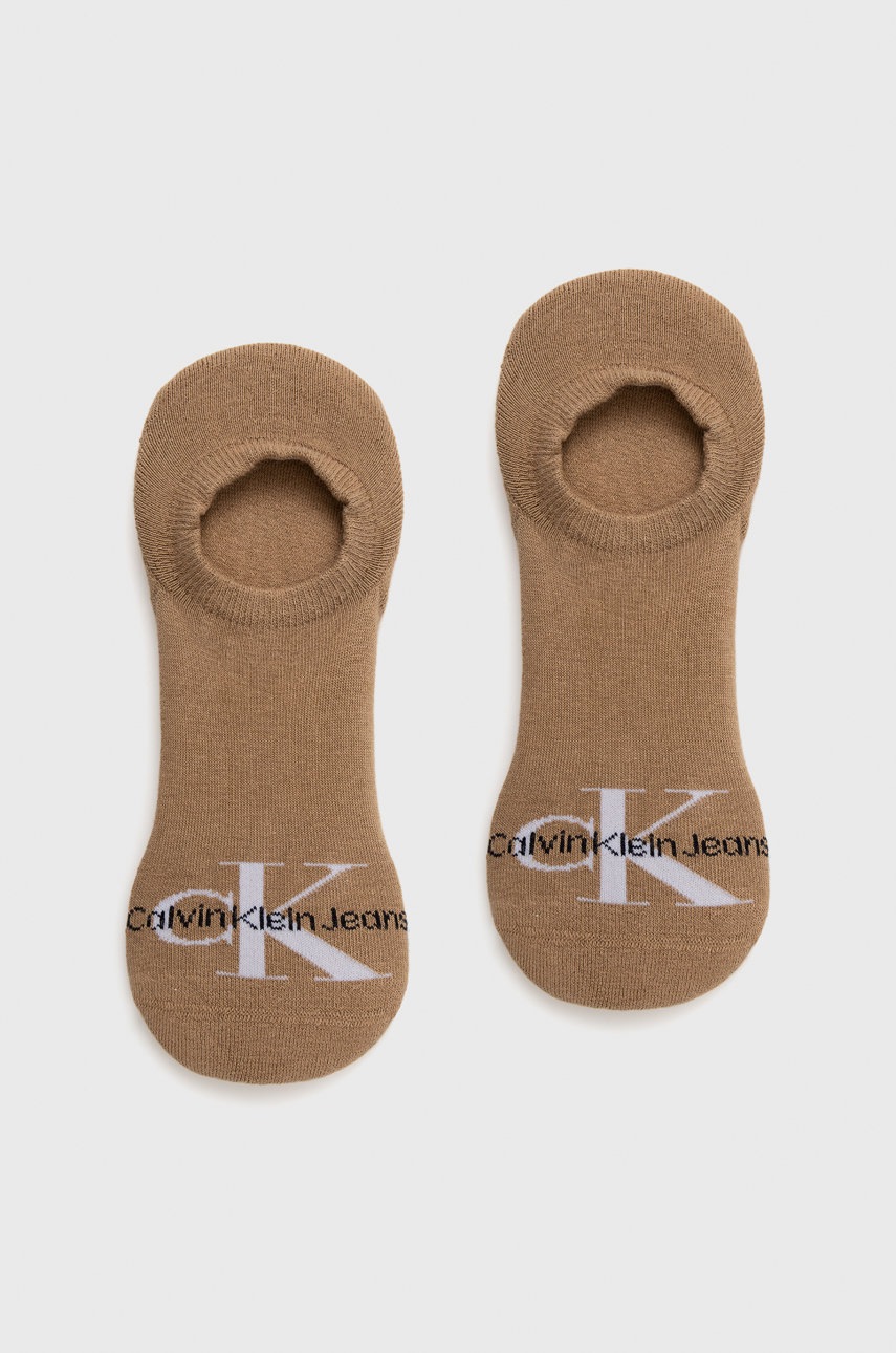 

Чорапи Calvin Klein в кафяво, Кафяв