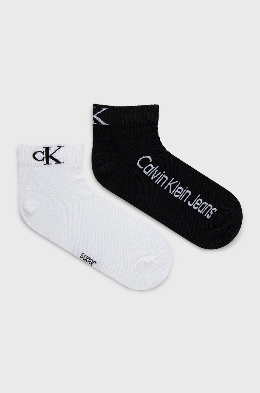

Чорапи Calvin Klein в черно, Черен