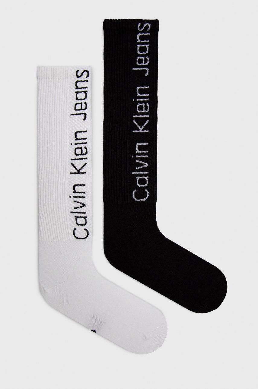 

Чорапи Calvin Klein в черно, Черен
