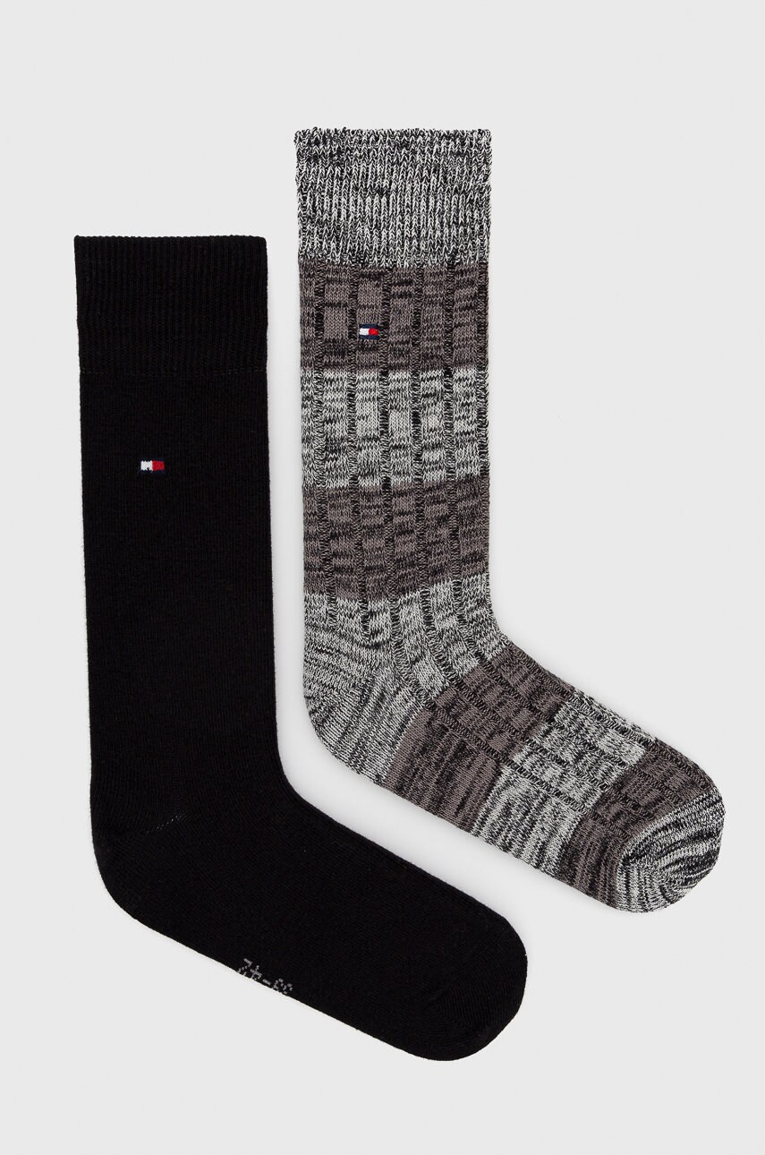 

Носки Tommy Hilfiger (2-pack) мужские цвет чёрный