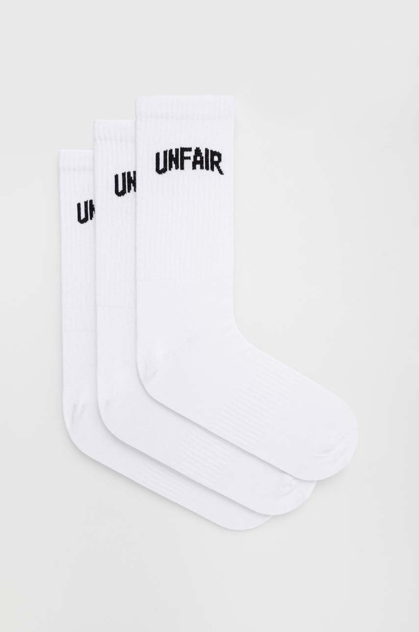 

Чорапи Unfair Athletics (3 броя) в бяло, Бял