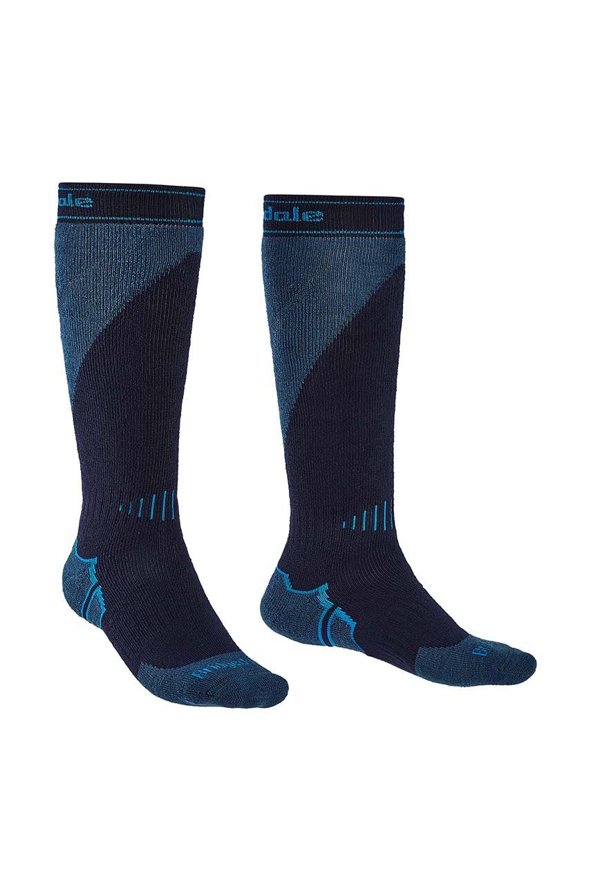 Lyžařské ponožky Bridgedale Midweight + Merino Performance - námořnická modř - 34 % Merino vlna