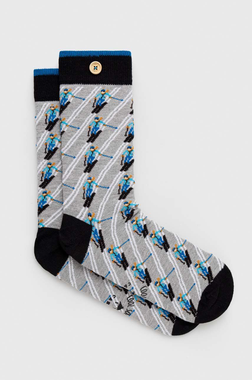 E-shop Ponožky Cabaia pánské, šedá barva