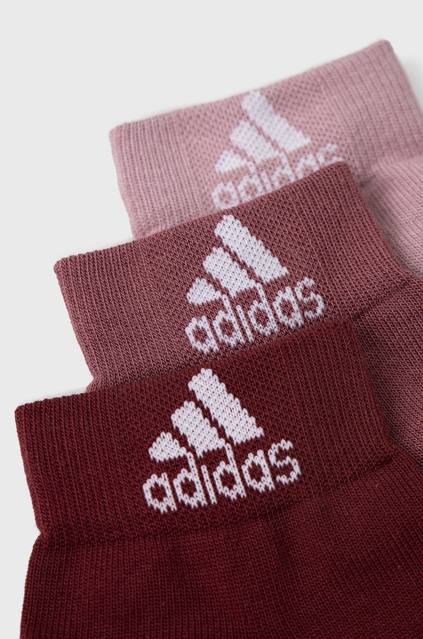 

Носки adidas Performance HE4997 (3-pack) цвет розовый