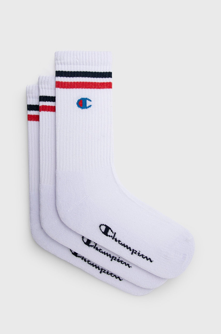 

Чорапи Champion (3 чифта) в бяло, Бял