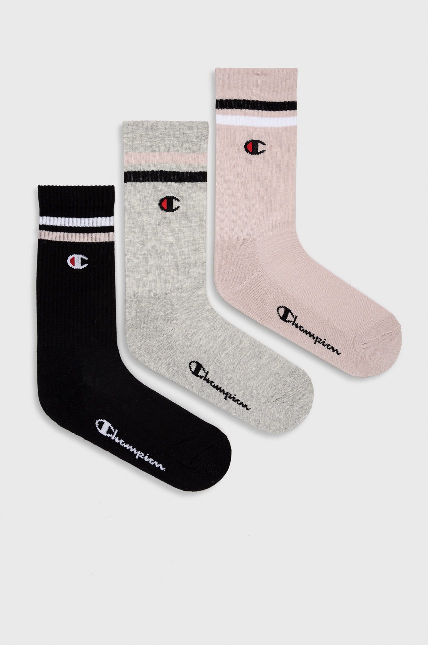 

Чорапи Champion (3 чифта) в розово, Розов