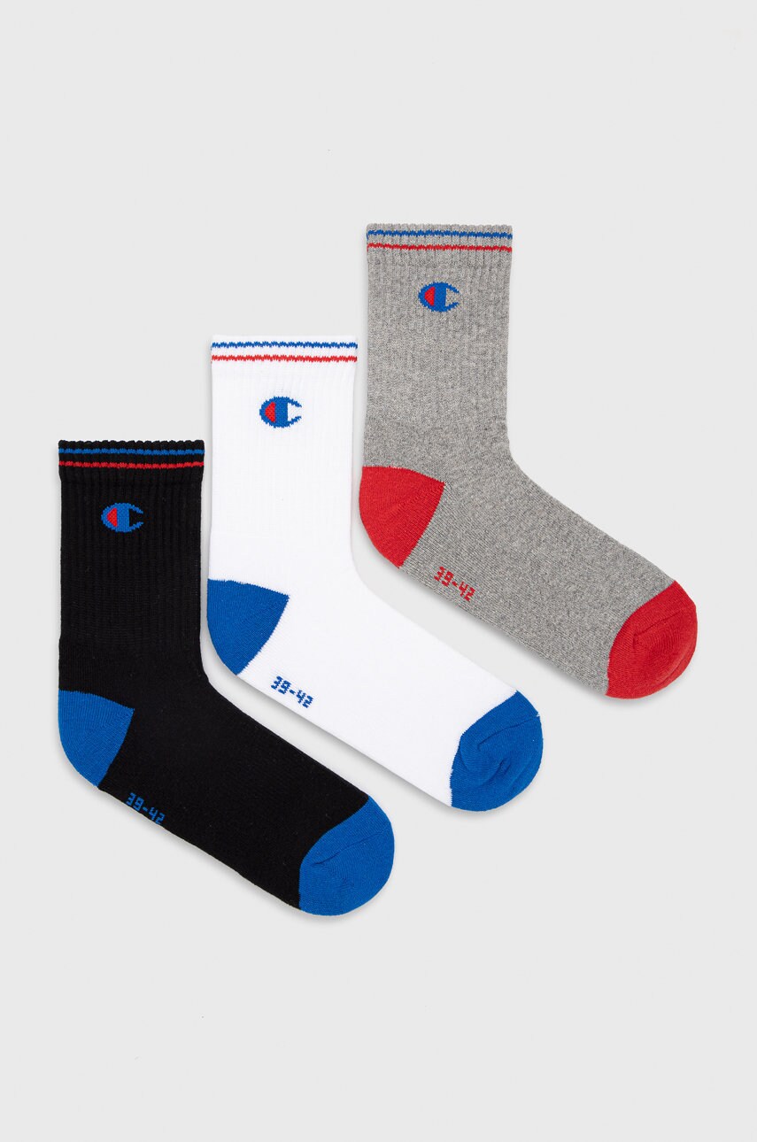 

Чорапи Champion (3 чифта) в сиво, Сив