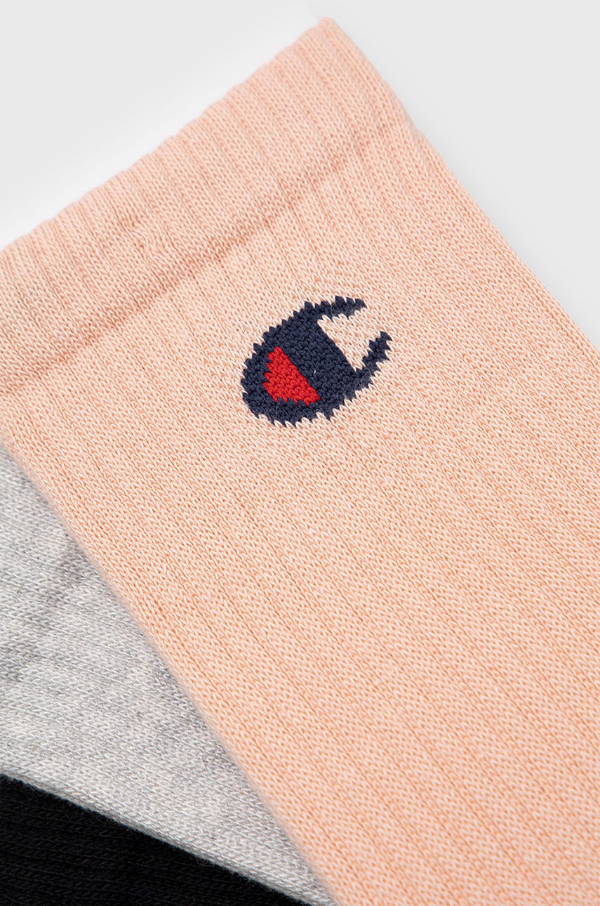 

Носки Champion (3-pack) цвет розовый