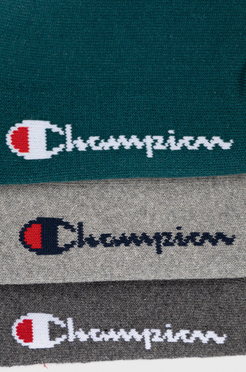 

Шкарпетки Champion (3-pack) колір зелений
