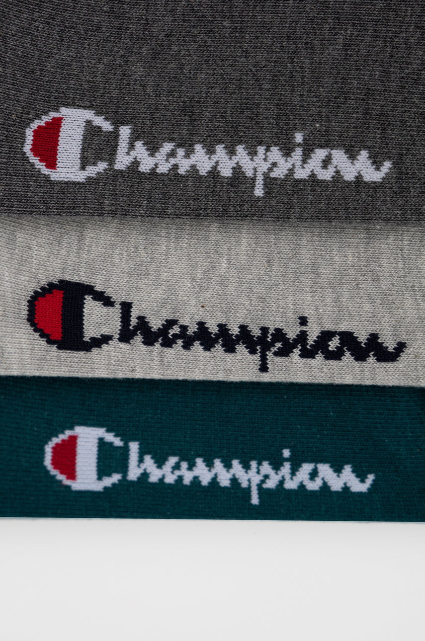 

Шкарпетки Champion (3-pack) колір зелений