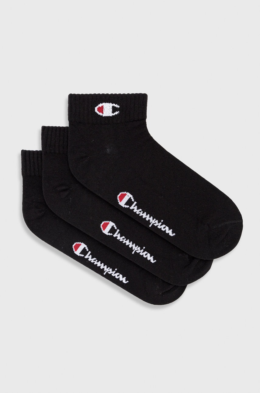 

Чорапи Champion (3 чифта) в черно, Черен