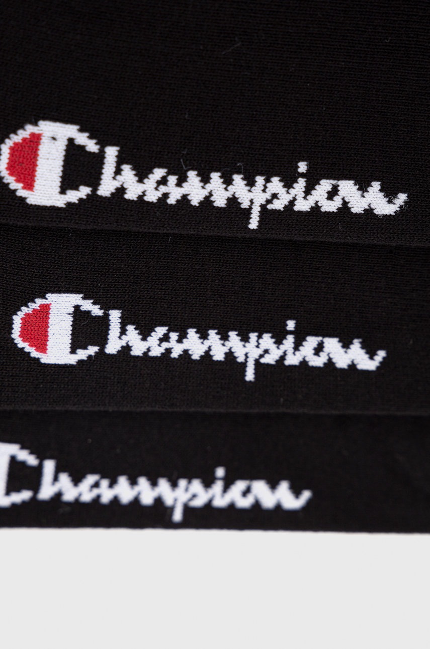 

Шкарпетки Champion (3-pack) колір чорний