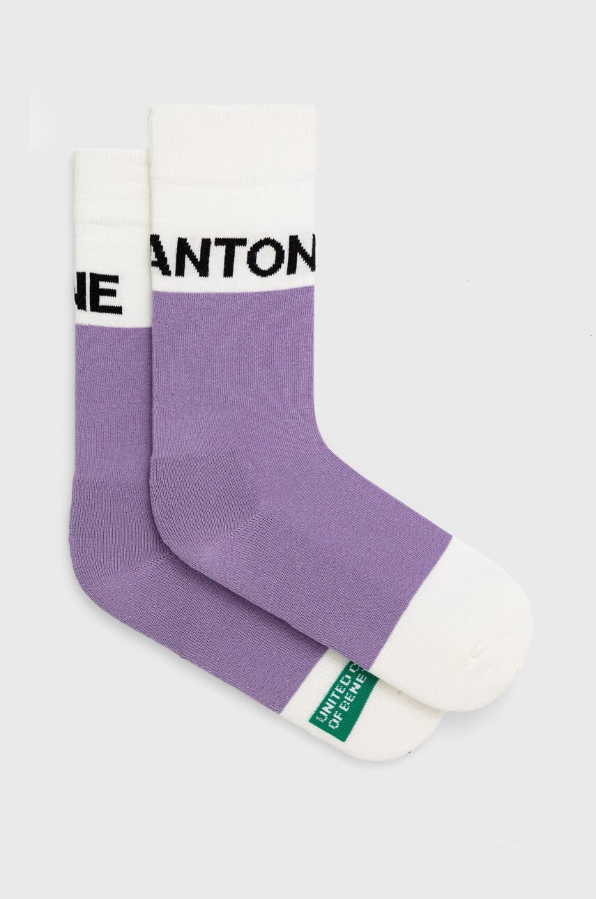 United colors of benetton sosete culoarea violet