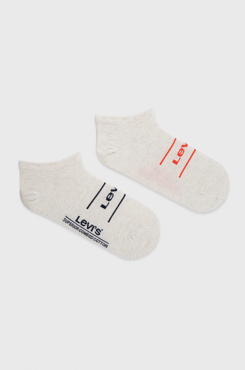 Levi's sosete 2-pack culoarea gri