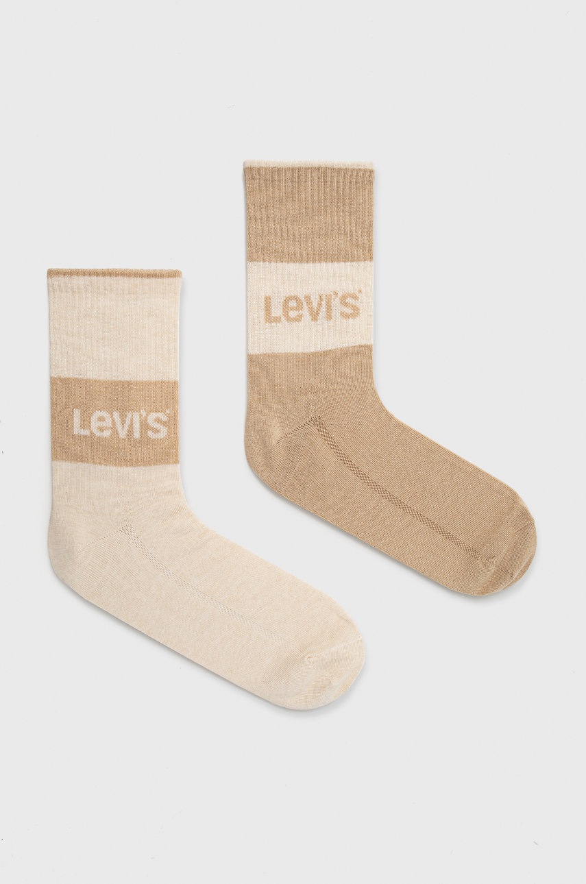 

Чорапи Levi's (2 чифта) в бежово, Бежов