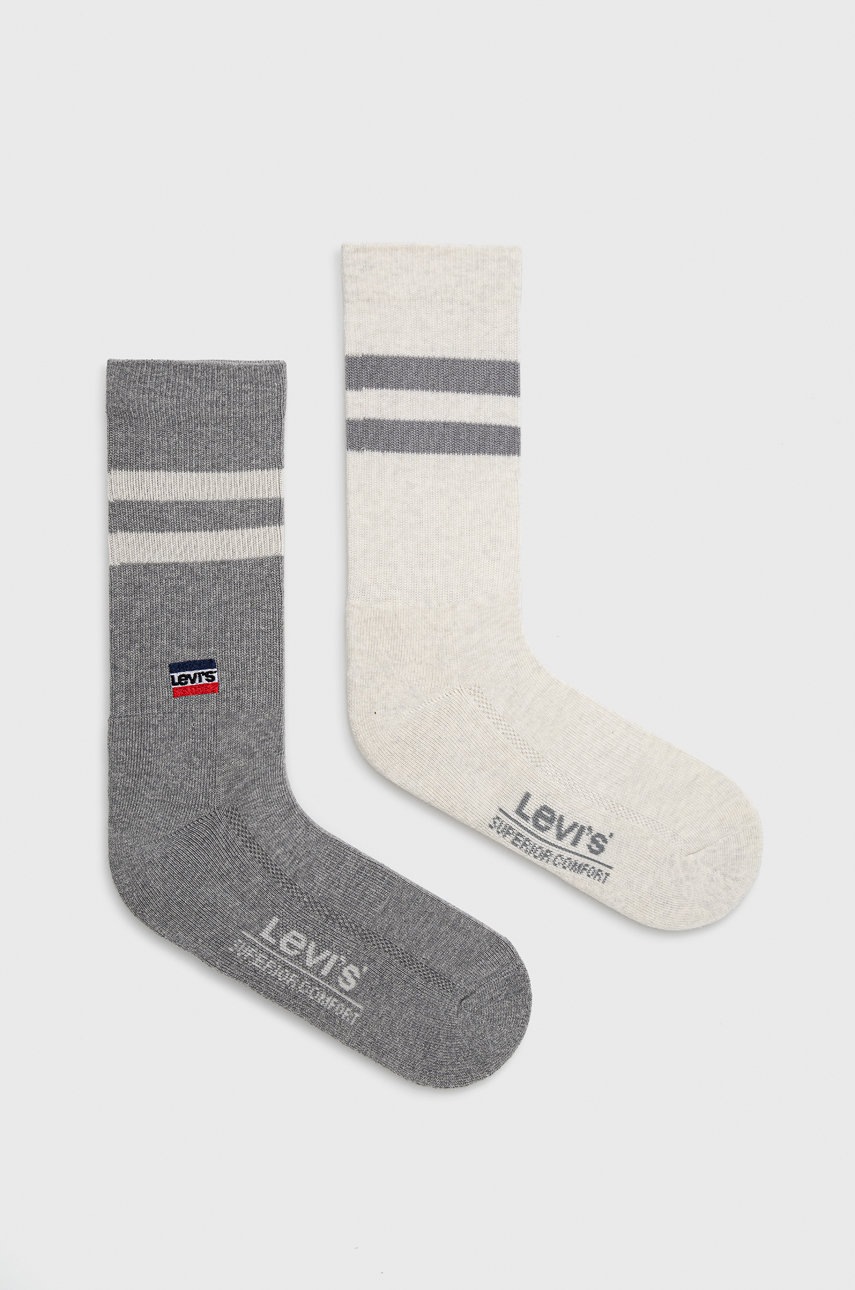 

Чорапи Levi's (2 чифта) в сиво, Сив