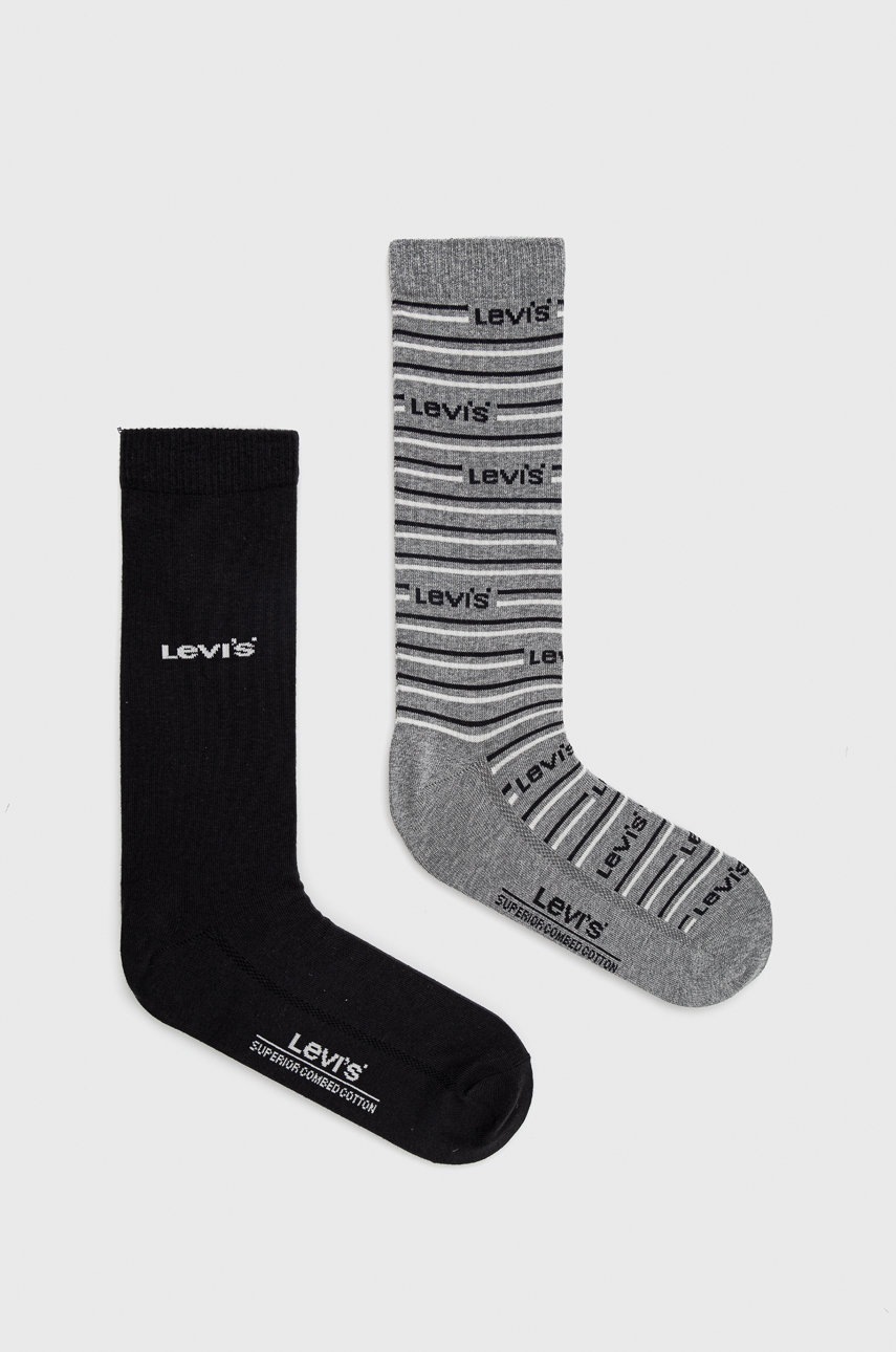

Чорапи Levi's (2 чифта) в сиво, Сив