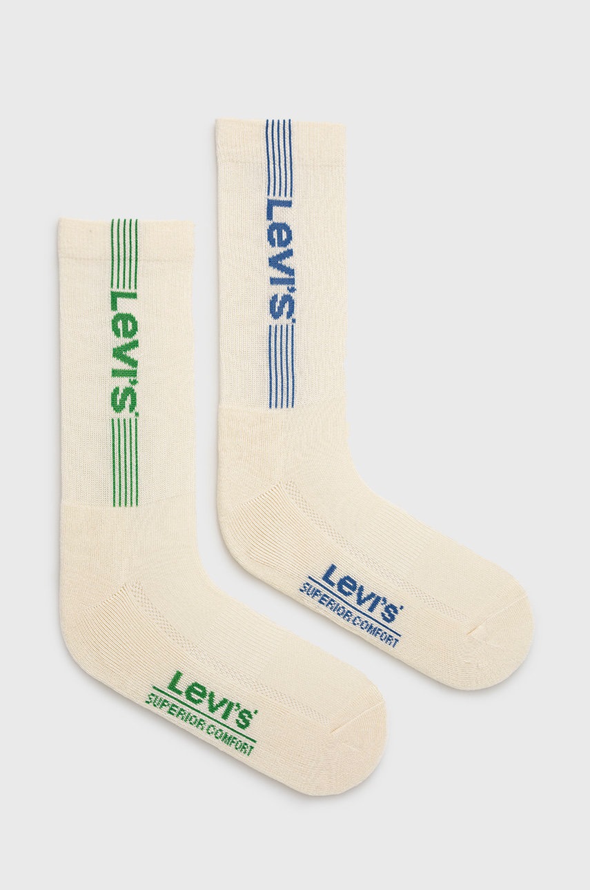 

Чорапи Levi's (2 чифта) в бежово, Бежов