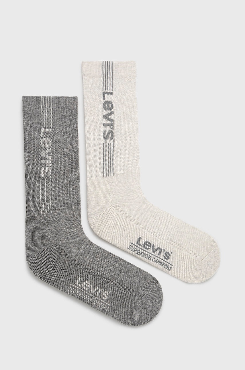 

Чорапи Levi's (2 чифта) в сиво, Сив