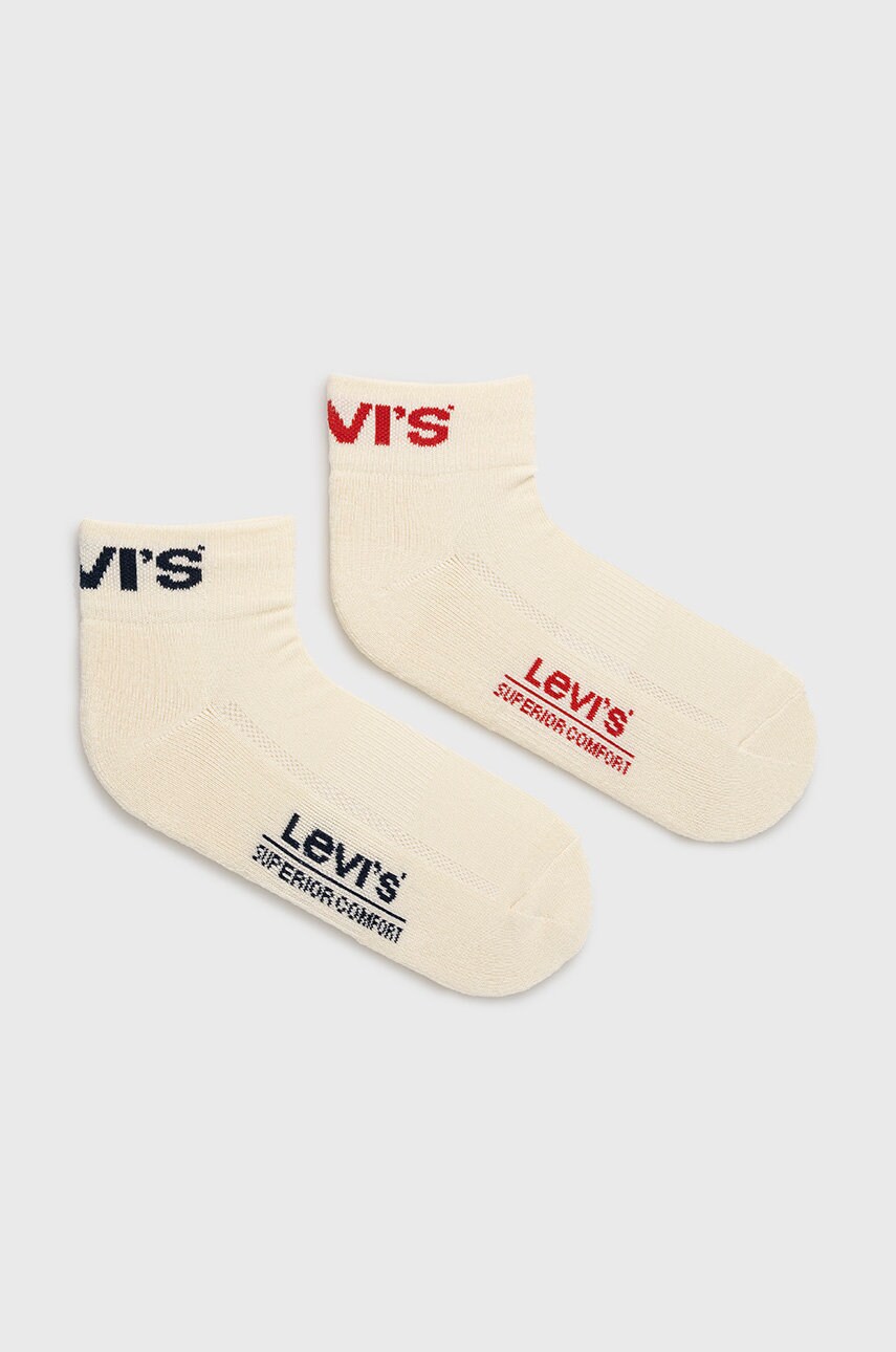 

Чорапи Levi's (2 чифта) в бежово, Бежов