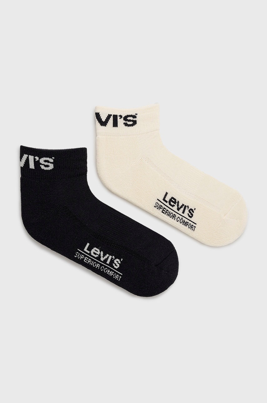 

Чорапи Levi's (2 чифта) в черно, Черен