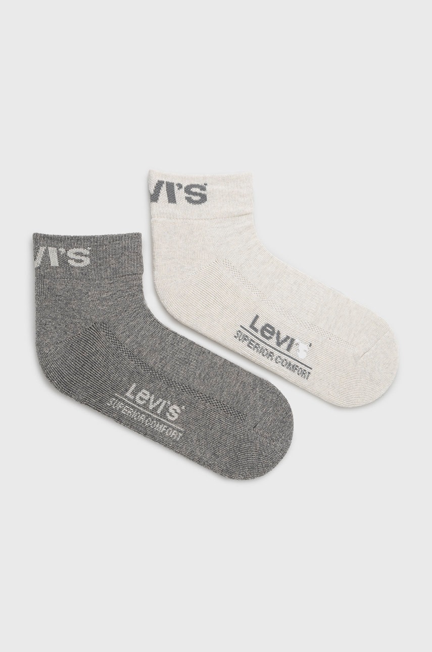 

Чорапи Levi's (2 чифта) в сиво, Сив