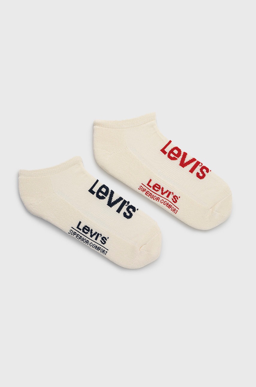 

Чорапи Levi's (2 чифта) в бежово, Бежов