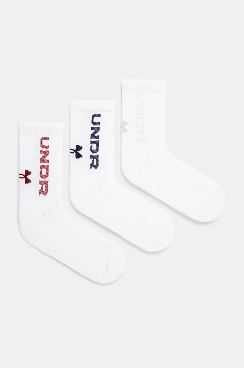 

Чорапи Under Armour (3 чифта) в бяло 1373084, Бял