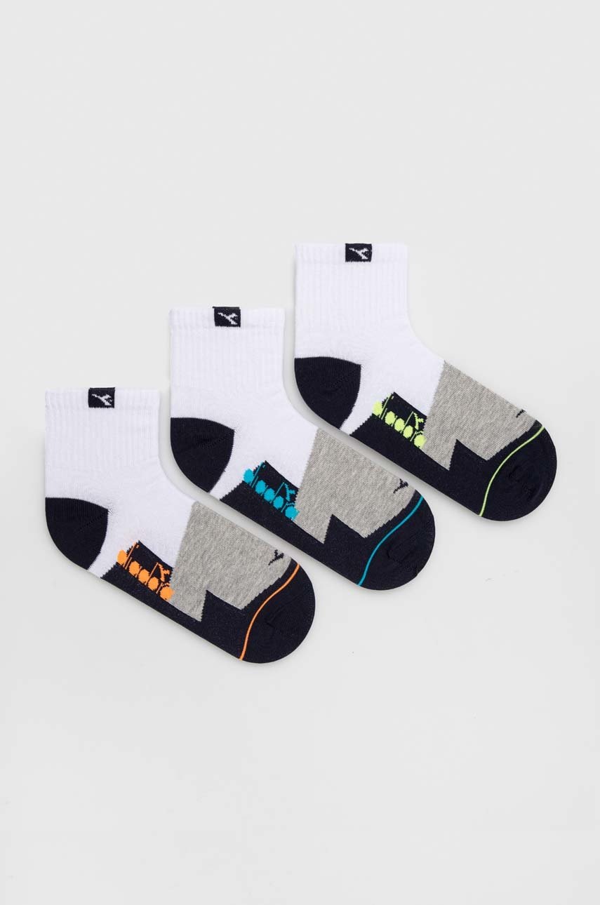 

Чорапи Diadora (3 броя) в бяло, Бял