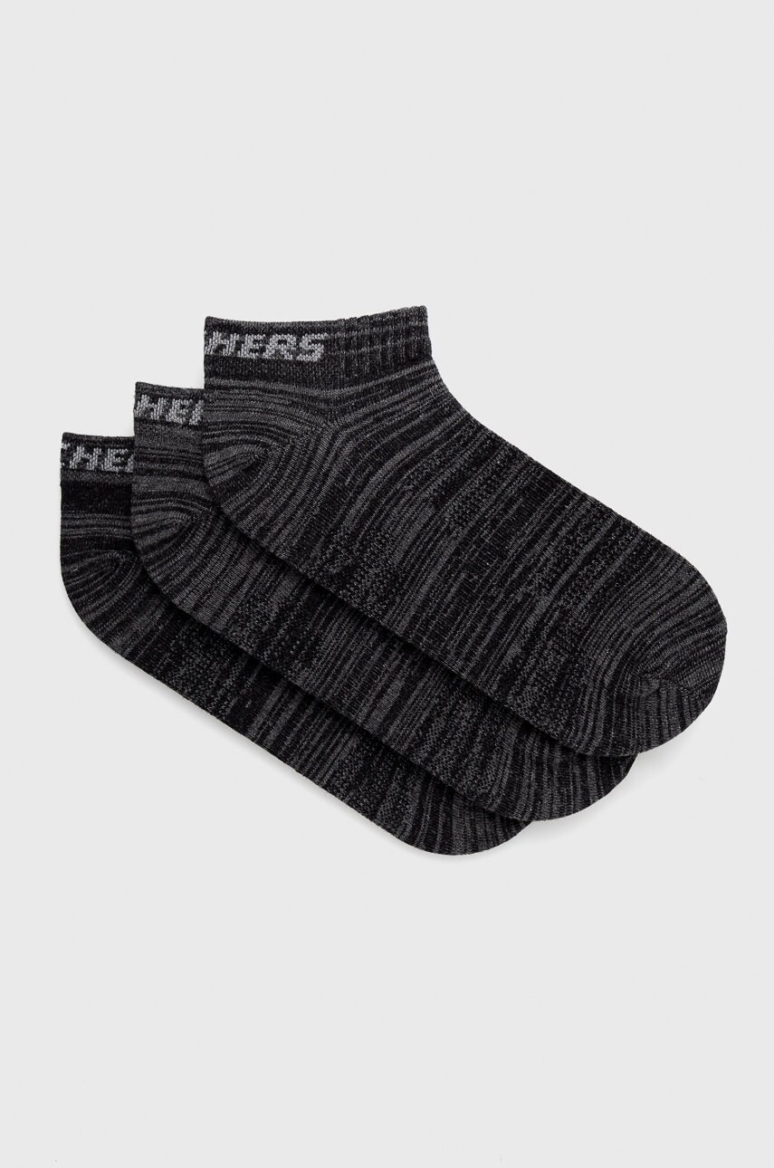 

Чорапи Skechers (3 чифта) в сиво, Сив