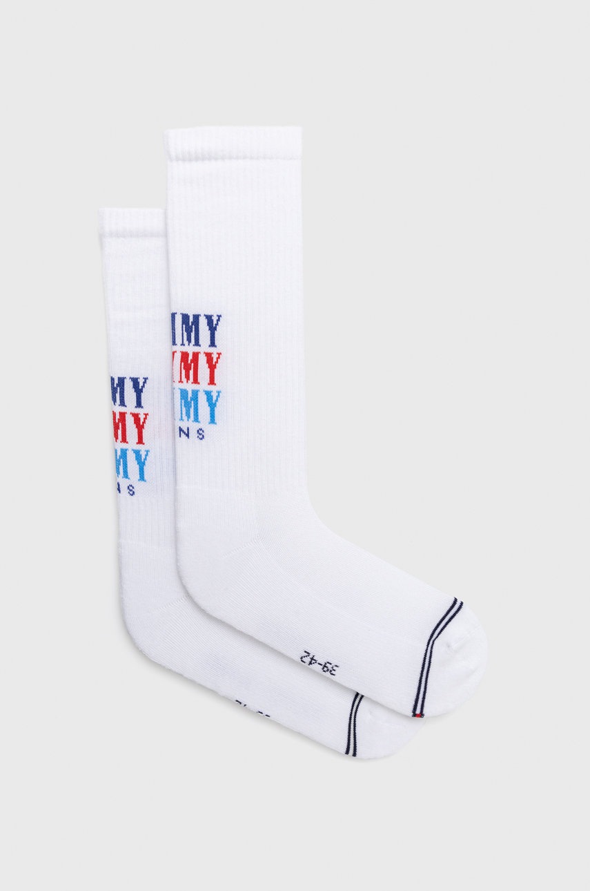 Tommy Jeans sosete culoarea alb Alb imagine noua