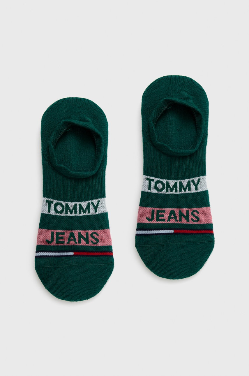 

Чорапи Tommy Jeans в зелено, Зелен