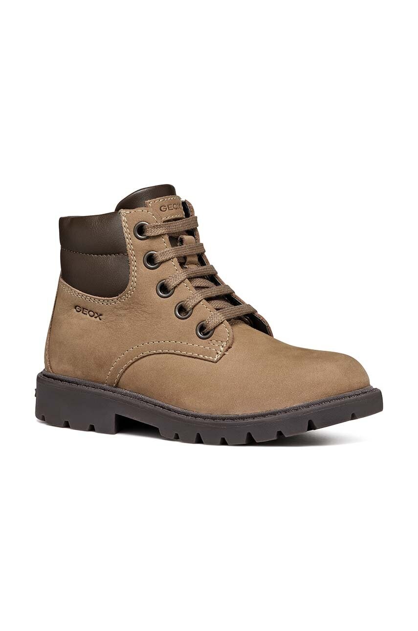 Geox pantofi din piele intoarsa pentru copii culoarea negru Geox pantofi din piele intoarsa pentru copii culoarea negru