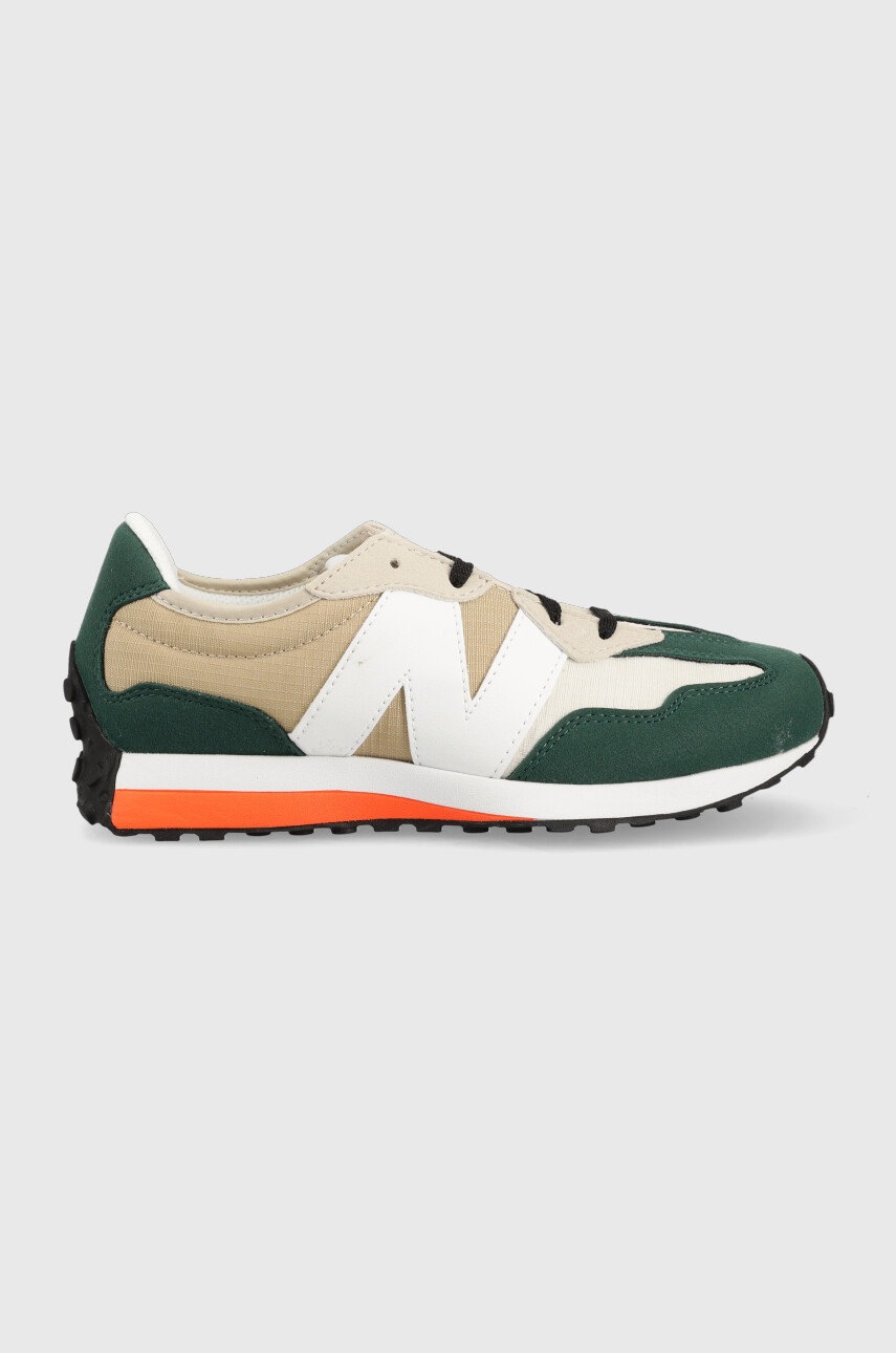 

Маратонки New Balance Gs327sp в зелено, Зелен