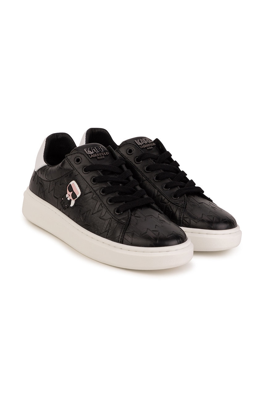 Karl Lagerfeld sneakers pentru copii culoarea negru