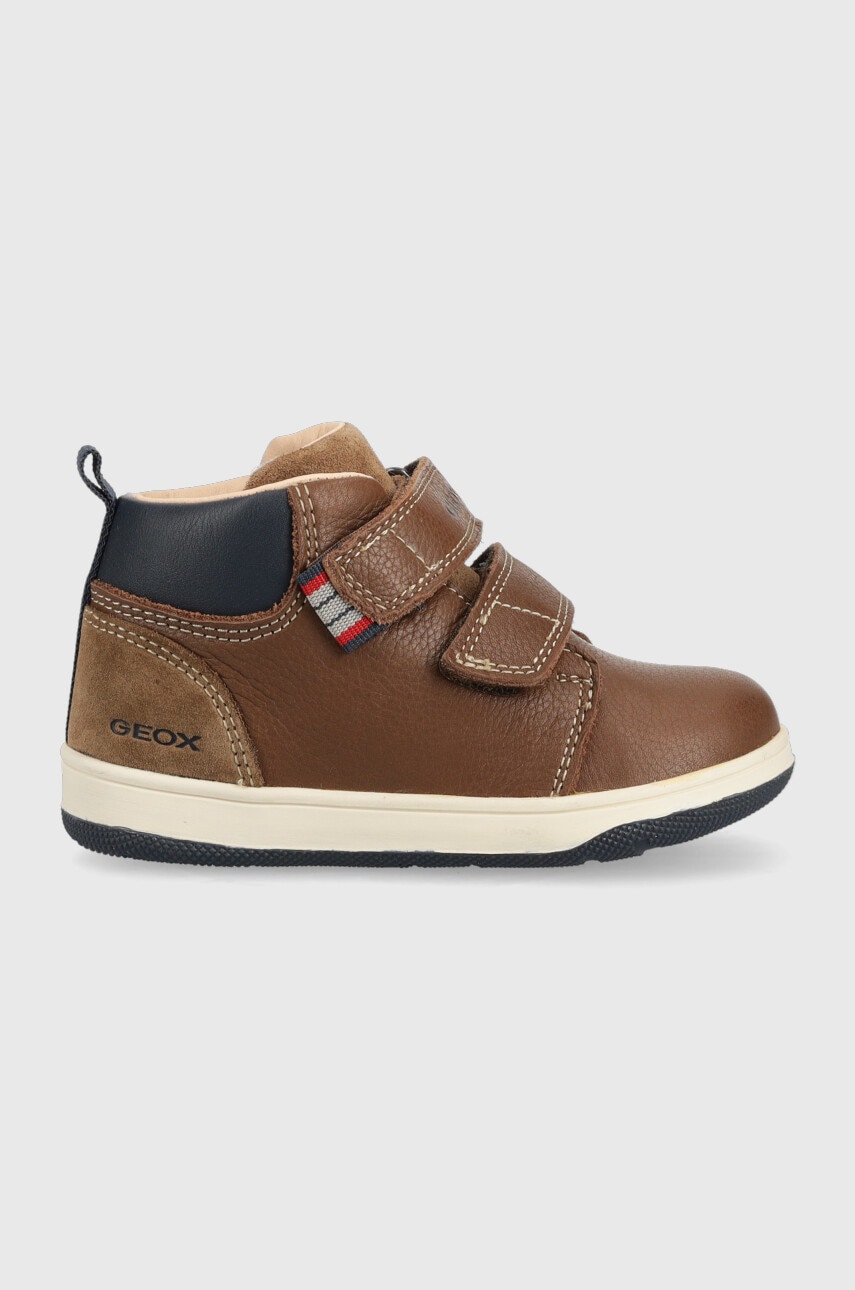 Geox sneakers pentru copii new flick culoarea maro