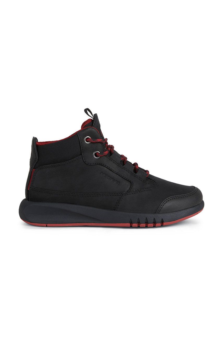 Dětské sneakers boty Geox Aeranter černá barva - černá -  Svršek: Umělá hmota