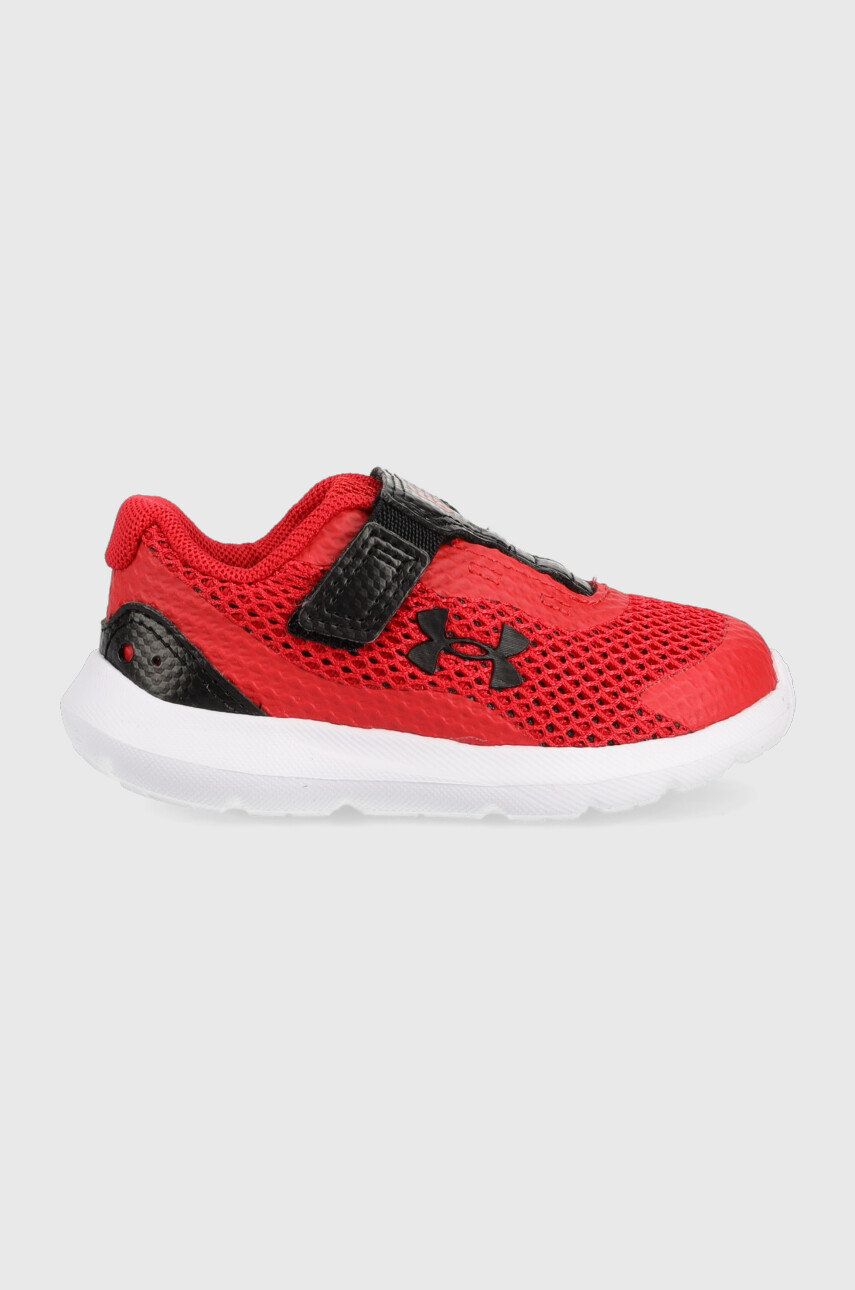 Under Armour sneakersy dziecięce Ua Binf Surge 3 Ac kolor bordowy